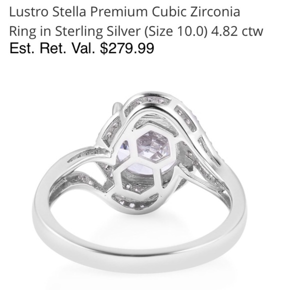 PREMIUM ZIRCON 925 STERLING SILVER SZ 10 NWT - Picture 4 of 9